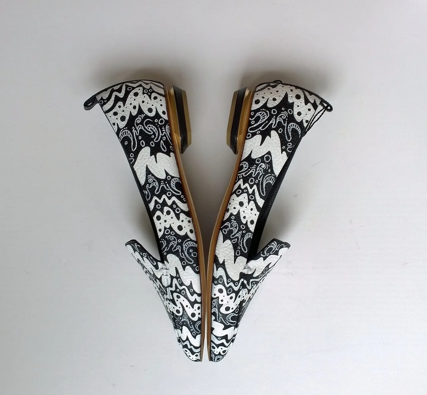 Nicholas Kirkwood Beya Handpainted Loafers Flats