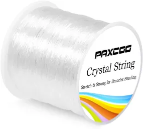 Paxcoo 0.8mm Elastic String, Stretchy Bracelet String Crystal String Bead Cord for Bracelet, Beading and Jewelry Making (120m)