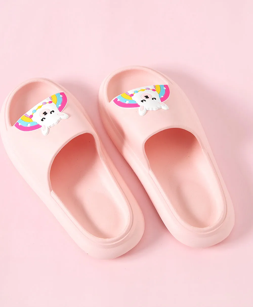 Rainbow Llama Thick Sole Anti-Slip Home Slippers