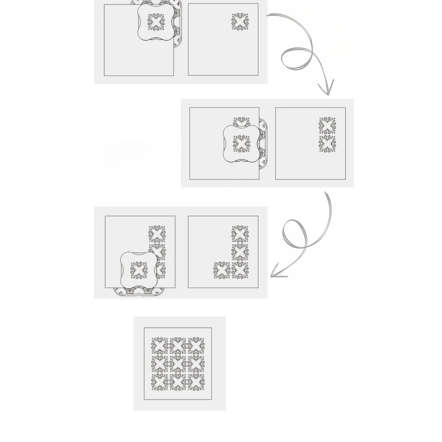 Square Continuous Pressing Lace Strong Magnetic Paper Embossing Punch