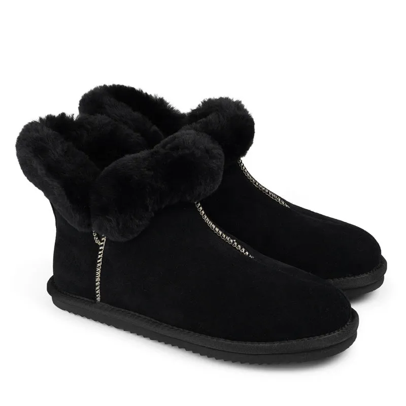 Sula - Shearling high slippers