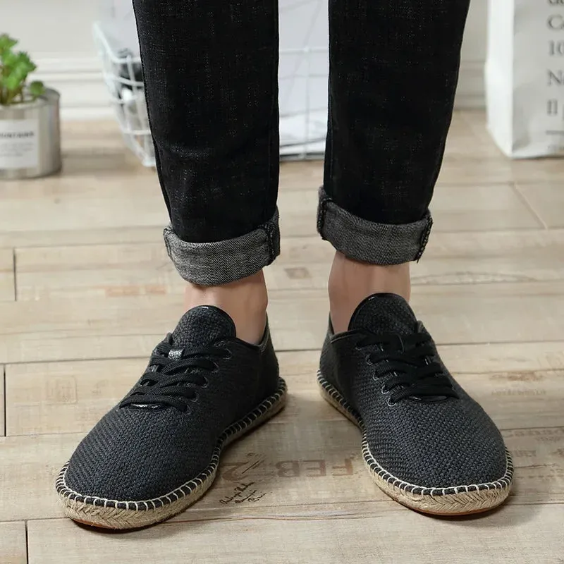 Summer Linen Breathable Casual Flats Shoes women Espadrilles Loafers Fashion Women Canvas Shoes Casual Fisherman Driving Footwear