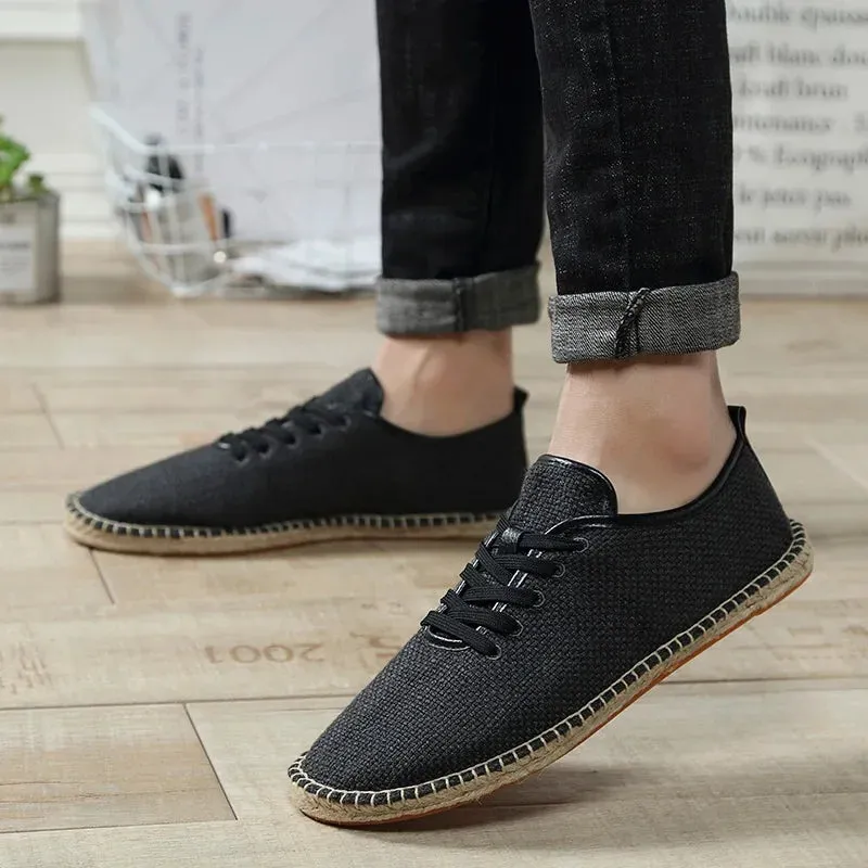 Summer Linen Breathable Casual Flats Shoes women Espadrilles Loafers Fashion Women Canvas Shoes Casual Fisherman Driving Footwear