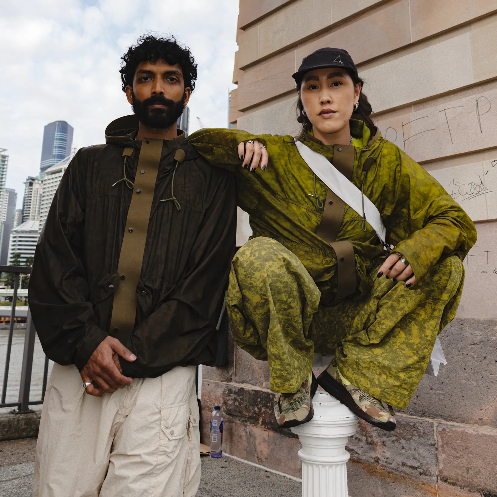 Ten c x Awake Skye Ten Anorak Olive green