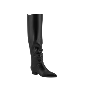 The Knee High Boot Coal Leather