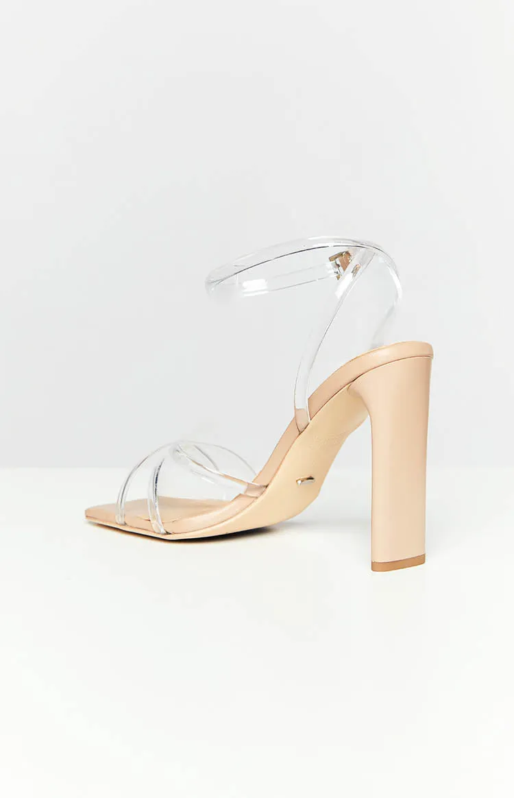 Tony Bianco Fontaine Clear Vinylite Heels