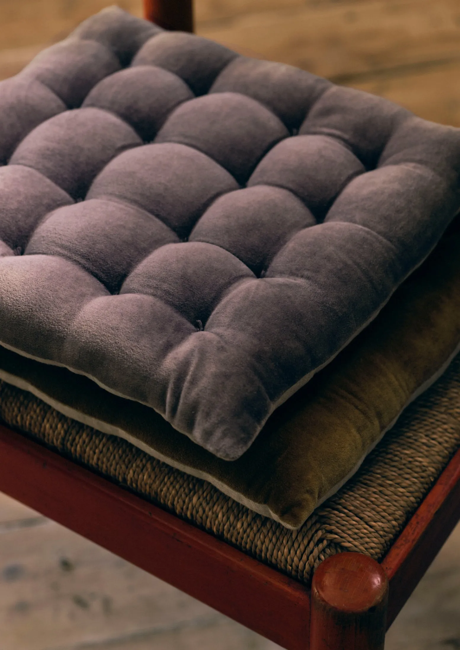 Velvet Chair Pillow | Soft Mulberry