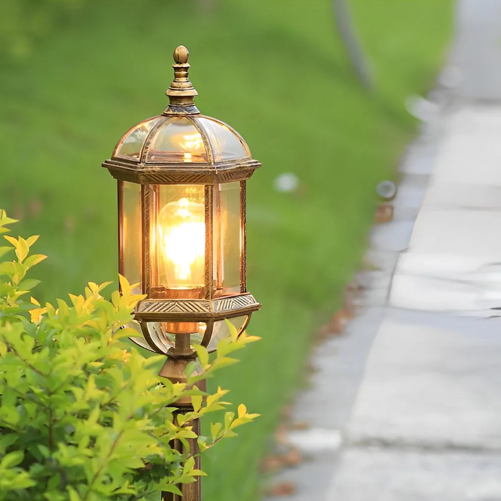 Waterproof LED Retro Golden European-style Lawn Lights Pathway Lights