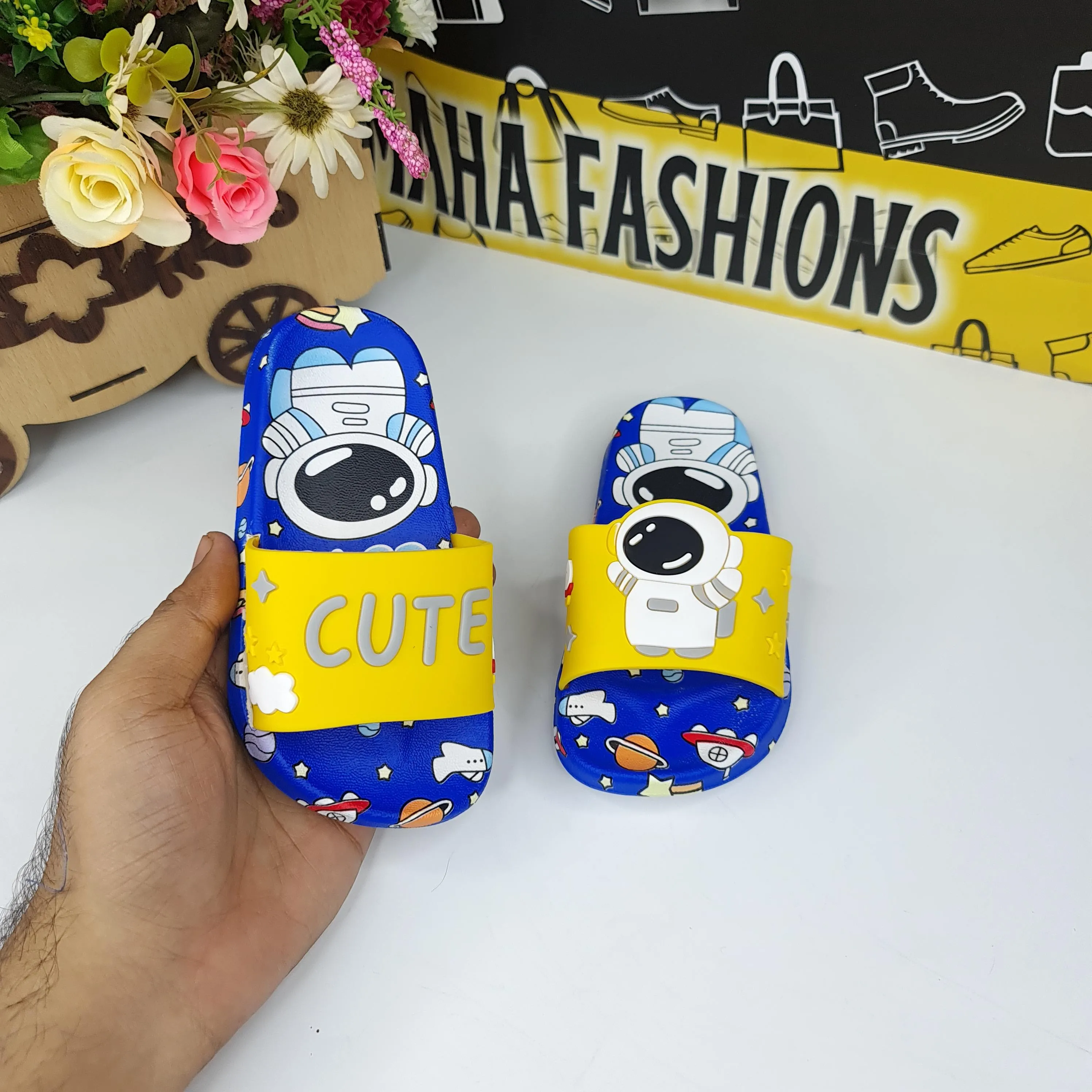 Yellow Kids Slippers