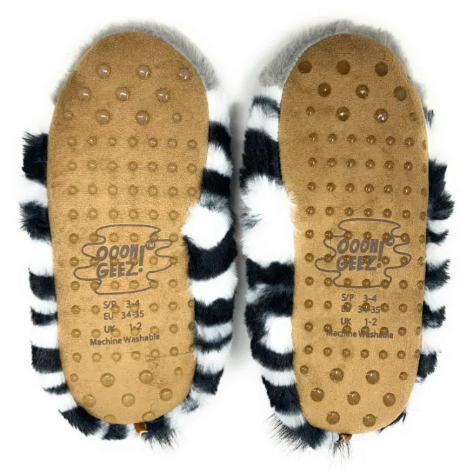 ZZ Zebra Slippers